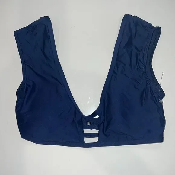 NWOT Splendid Navy Bralette Bikini Top Small - Picture 1 of 8